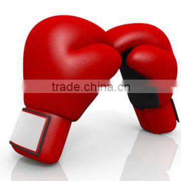 Premium Cowhide Leather Red Boxing Gloves photo-3