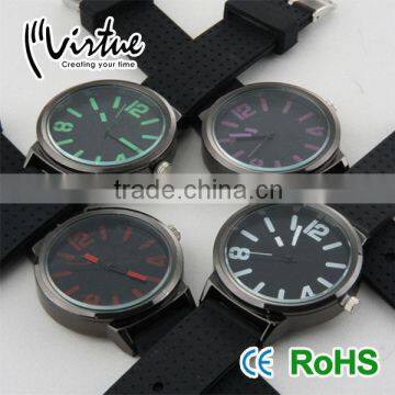 Black new design silicone mens vogue watches