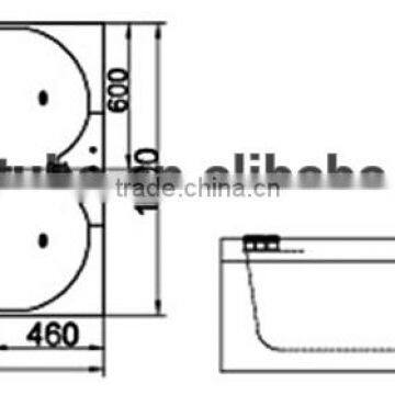 ce Cupc Latest Design Whirlpool Massage Bathtub,2 Person Massage Bathtub, photo-3