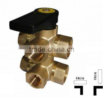 6 Way Brass Ball Valve