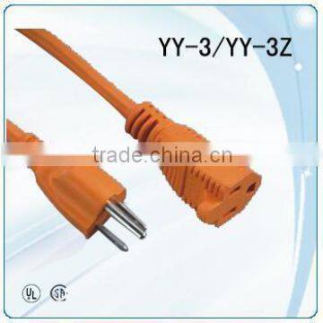 Standard 3 pins UL American power cord