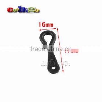 47*16mm Black Plastic Hanger&Hook For Garment Textile Accessories #FLC235-B