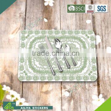 eco-friendly kitchen advertising colorful promotional printed pp dinner place mats