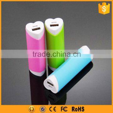 Low Price Cellphone Battery Charger Heart Shaped Power Bank