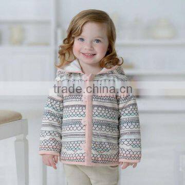 DB1566 davebella 2014 winter new arrival flour printed baby coat babi outwear baby clothes