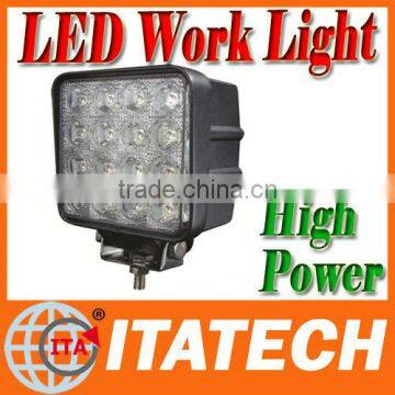 super bright auto led work light 48w