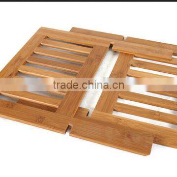 2015 X-shape Folding Nature Bamboo Magazine Display Racks Wholesale photo-5