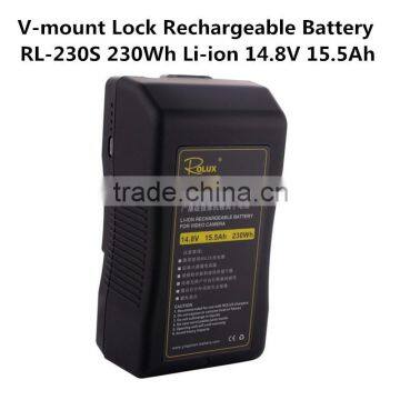 RL-230S 230Wh Li-ion 14.8V 15.5Ah S0ny V-mount Lock Rechargeable Battery for Video Light