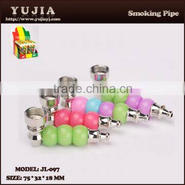 Guangzhou YuJia 2015 newly hot sale decorative bead smoking pipe JL-097