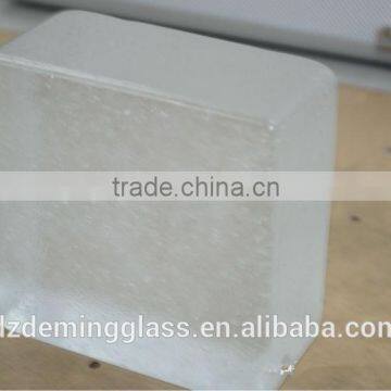 97x97x53mm clear water bubble solid glass block with CE,ISO f for building decoration