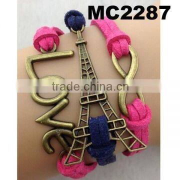 infinity love bracelet braided leather infinity bracelet