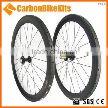 CarbonBikeKis 700C 50mm Tubular Carbon Road Bicycle cyclocross carbon wheels