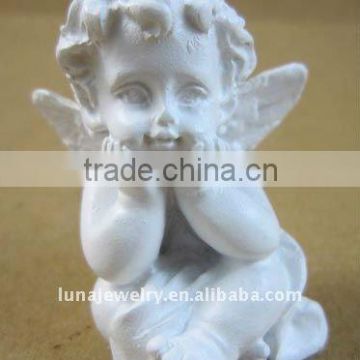 Sleeping baby angel,white porcelain angel