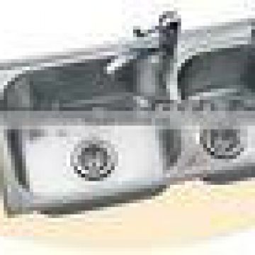 ISO CE Certificated Two Bowl Stainless Steel Kitchen Sink