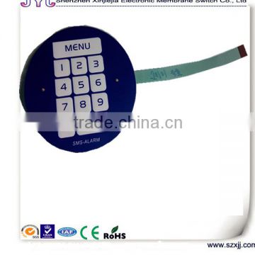 Round calculator membrane keypad