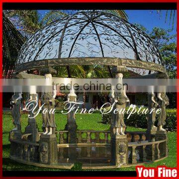 Hand Carved Wholesale Decorative Stone Garden Cheap Outdoor Gazebos