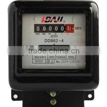 DD862 single phase mechanical type kwh meter