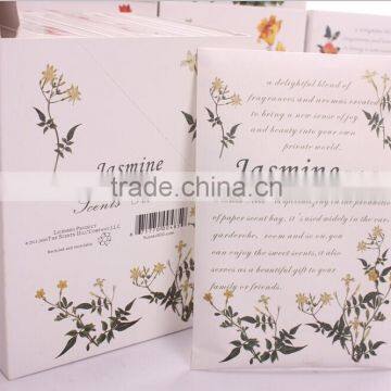 wholesale holiday gift Jasmine/molly scent envelope aroma fragrance sachet