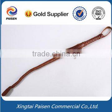 Strong and Durable Horse Riding Leather Whip With Real Cow Hide for Farmland photo-2