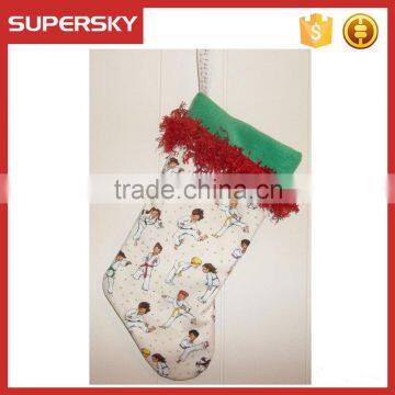 V-299 Hotsale wholesale stylish custom christmas stockings christmas hanging socks ornament