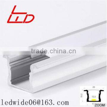 Square deep led aluminum alloy profile for light fittings with arcylic cover