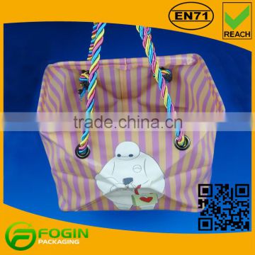 pvc wholesale rope handle tote bag