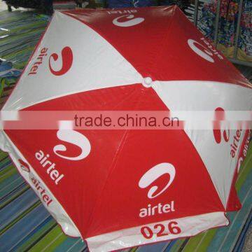 tarpaulin vinyl pvc fabric aluminum pole promotional parasol advertising patio umbrella