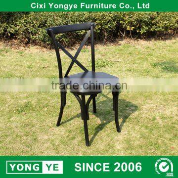 wedding party plastic chair resin cross back chair