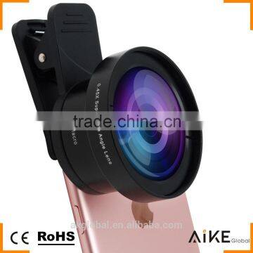 Clip 20X Macro 0.45X Super Wide Angle Lens HD Camera Lens for iPhone SE 6S Mobile Lens