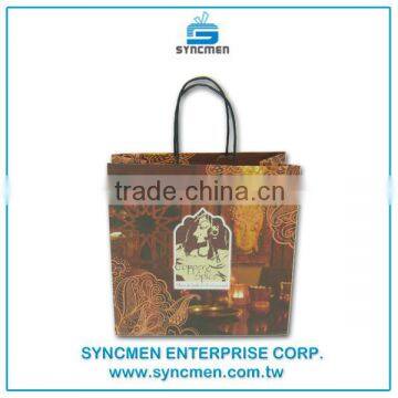 2016 Low Cost Recycled Custom Printed White Kraft Paper Gift Bags photo-6