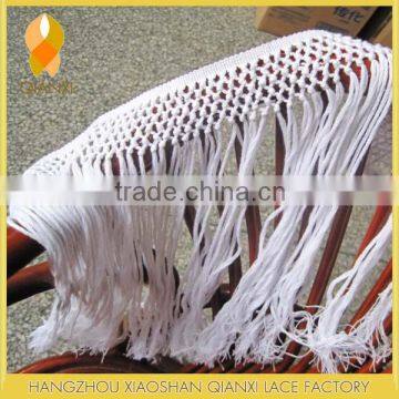 wholesale long white cotton knot tassel fringe Clothing accessories