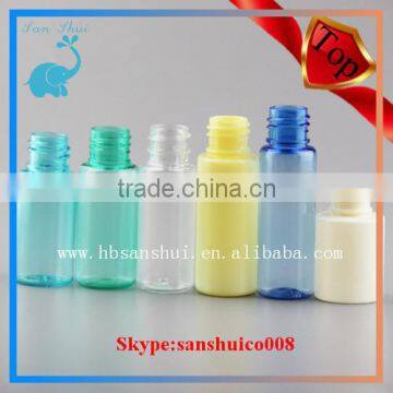 round shape colored pet bottle small cosmetic pet bottles