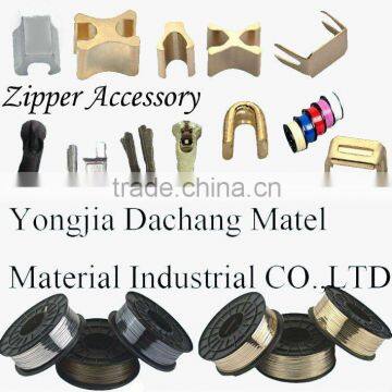 zipper top and bottom stopper stopping wires slider pin and box zipper garment accessories