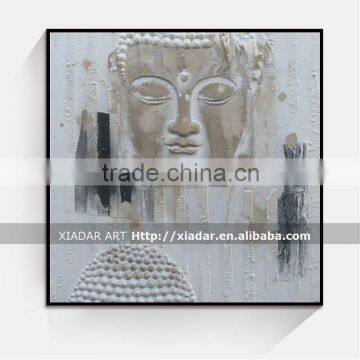 Wall art decor buddha face oil painting on canvas SHU156