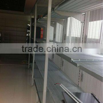 Australian Wire Gondola Shelving/Supermarket Chromed Wire Shelves/Steel Wire Gondola Shelving