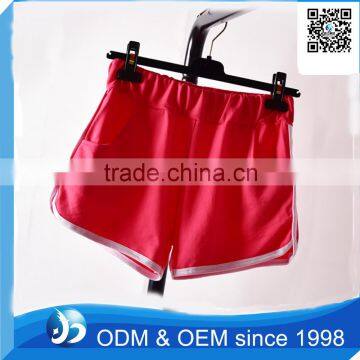 Customized Ladies Summer Flexible 100% Cotton Yoga Shorts