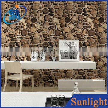 chinese classical interior wallpaper stereoscopic stone pattern wallpaper 3d vinyl wallpaper