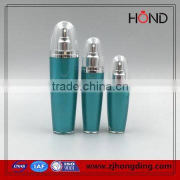 blue skin care lotion make up cosmetic 100ml acrylic plastic ball cosmetic tablet bottle