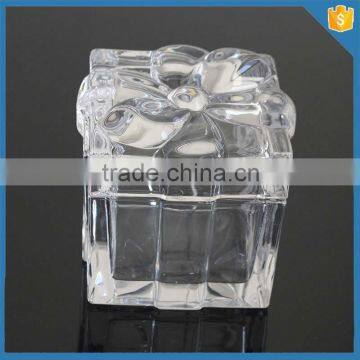 Glass Sugar Bowl With Lid Wedding Gift Bowl Nuts Sugar Canister photo-3