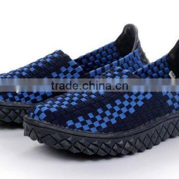 fashion woven aqua shoes