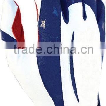 Baseball batting gloves printed with American flag