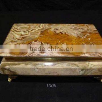 Multi Brown Onyx Jewelry Box