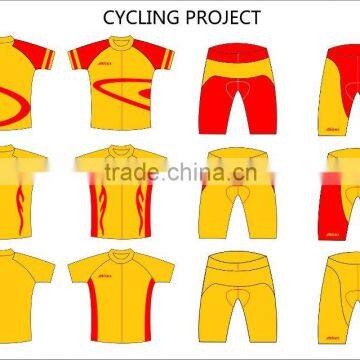 wholesale latest high quality subliamtion short sleeve cycling wear