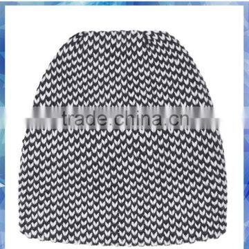 Tuck Back Monochrome Knitted Beanie Hat/beanie Hat Knitting Pattern/100 Acrylic Beanie photo-2