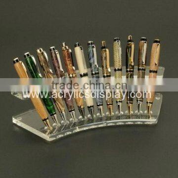 Contemporary stylish clear acrylic lipstick holder