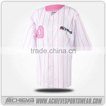 Custom Made Women Sublimation Baseball Softball Tee Shirts