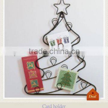 Christmas Tree Metal Bussiness Card Holder