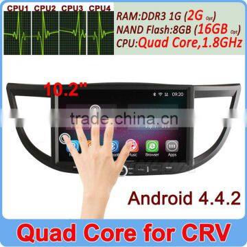 Ownice Quad Core Cortex A9 Pure 10.1" Android 4.4.2 car dvd for new crv 2014 HD 1024*600