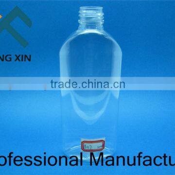 200ml clear PET plastic bottle for personal care packaging