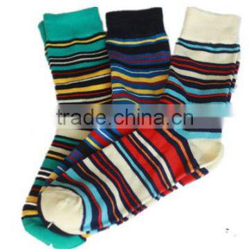 Women's Colorful Strips Cotton Socks Happy Socks